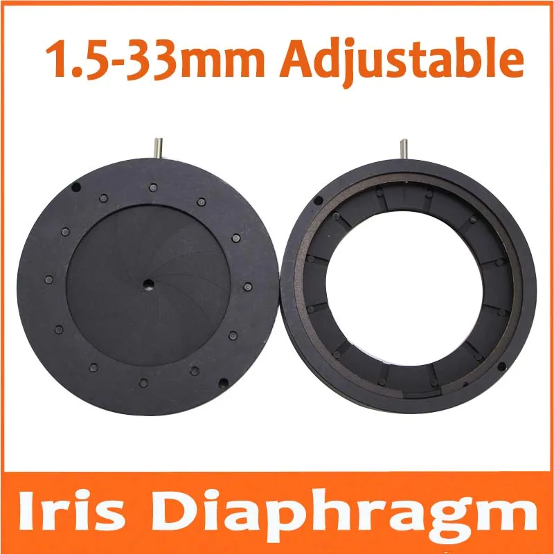 2019 New 1.5-33mm Adjustable Metal Iris Diaphragm Aperture Condenser Digital Camera Microscope Adapter Light Regulator
2019 New 1.5-33mm Adjustable Metal Iris Diaphragm Aperture Condenser Digital Camera Microscope Adapter Light Regulator