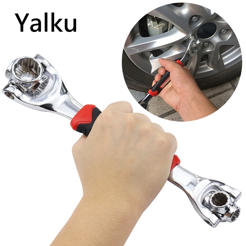 Yalku 48 in 1 Torque Wrench Universal Tiger Wrench Key 12-teeth 8-10-11-13-14-16-17-19MM Torquemeter Dynamometric Key Tiger Key
Yalku 48 in 1 Torque Wrench Universal Tiger Wrench Key 12-teeth 8-10-11-13-14-16-17-19MM Torquemeter Dynamometric Key Tiger Key
