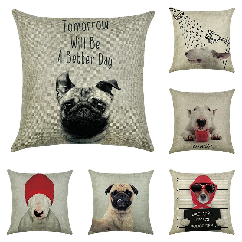 New creative pet dog printing cushion hug pillowcase living room sofa decorative cushion set without core
New creative pet dog printing cushion hug pillowcase living room sofa decorative cushion set without core