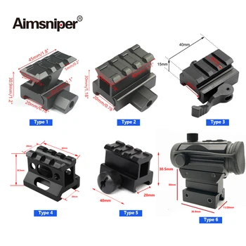 Tactical 3 Slot QD Scope Mount Quick Release Riser Block Mount Fit 20mm Picatinny Rail For Red Dot Sight Hunting Gun Accessories 
Tactical 3 Slot QD Scope Mount Quick Release Riser Block Mount Fit 20mm Picatinny Rail For Red Dot Sight Hunting Gun Accessories