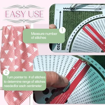 DIY Knitting Gauge Converter Sweater Knitting Circular Weave Craft Knitting Calculator Counting Frame Ruler Sewing Accessories
DIY Knitting Gauge Converter Sweater Knitting Circular Weave Craft Knitting Calculator Counting Frame Ruler Sewing Accessories
