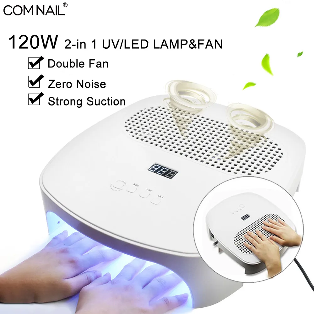 120W 2 In 1 Nail Lamp & Nail Dust Collector Manicure with Two Strong Power Fans 42 LED Nail Dryer Vacuum Cleaner Nail Art Tool
120W 2 In 1 Nail Lamp & Nail Dust Collector Manicure with Two Strong Power Fans 42 LED Nail Dryer Vacuum Cleaner Nail Art Tool