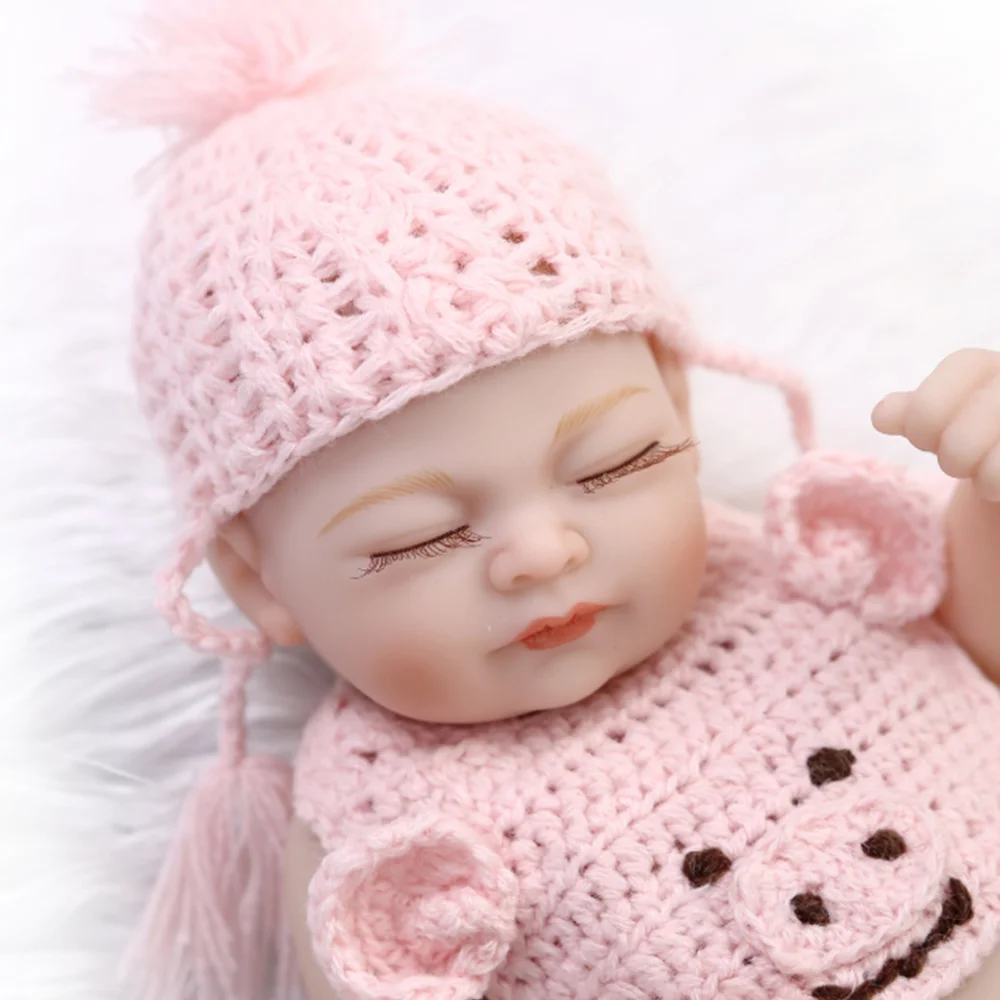 Reborn Doll Full Body Silicone Kids Dolls Girls Sleeping Baby Alive Doll with Pink Clothes Lifelike Birthday Present
Reborn Doll Full Body Silicone Kids Dolls Girls Sleeping Baby Alive Doll with Pink Clothes Lifelike Birthday Present