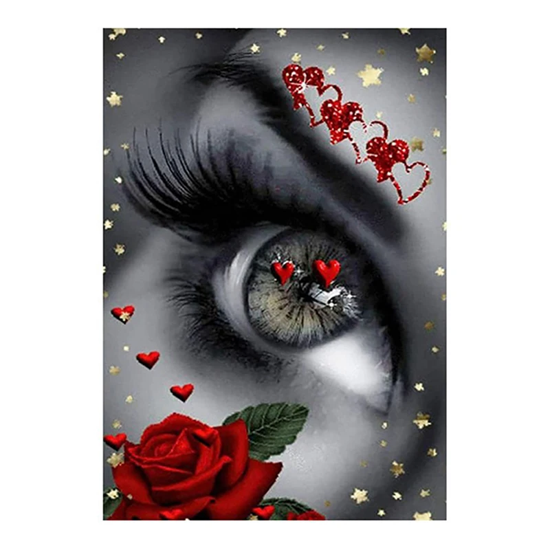 Diamond Painting Kit 5D DIY Full Drill Novelty Eye Rhinestone Crystal Embroidery Pictures Cross Stitch Home Wall Decoration 
Diamond Painting Kit 5D DIY Full Drill Novelty Eye Rhinestone Crystal Embroidery Pictures Cross Stitch Home Wall Decoration
