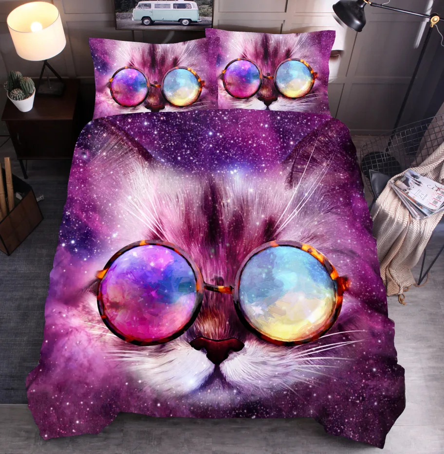 2/3 Pcs 3D Cute Cat Bedding Set With Pillowcase Animals Polyester Printed Bed Linen Duvet Cover Quilt Cover Set Home Dropship
2/3 Pcs 3D Cute Cat Bedding Set With Pillowcase Animals Polyester Printed Bed Linen Duvet Cover Quilt Cover Set Home Dropship