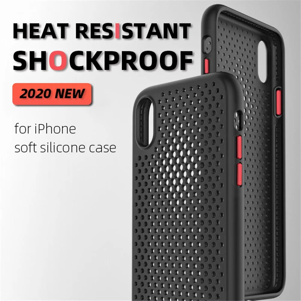 Heated Solid Ultra Slim Candy Color For iPhone 11 Case Pro X XR XS Max 8 7 6 6s Plus TPU Dissipation Cover Hollow Cases
Heated Solid Ultra Slim Candy Color For iPhone 11 Case Pro X XR XS Max 8 7 6 6s Plus TPU Dissipation Cover Hollow Cases