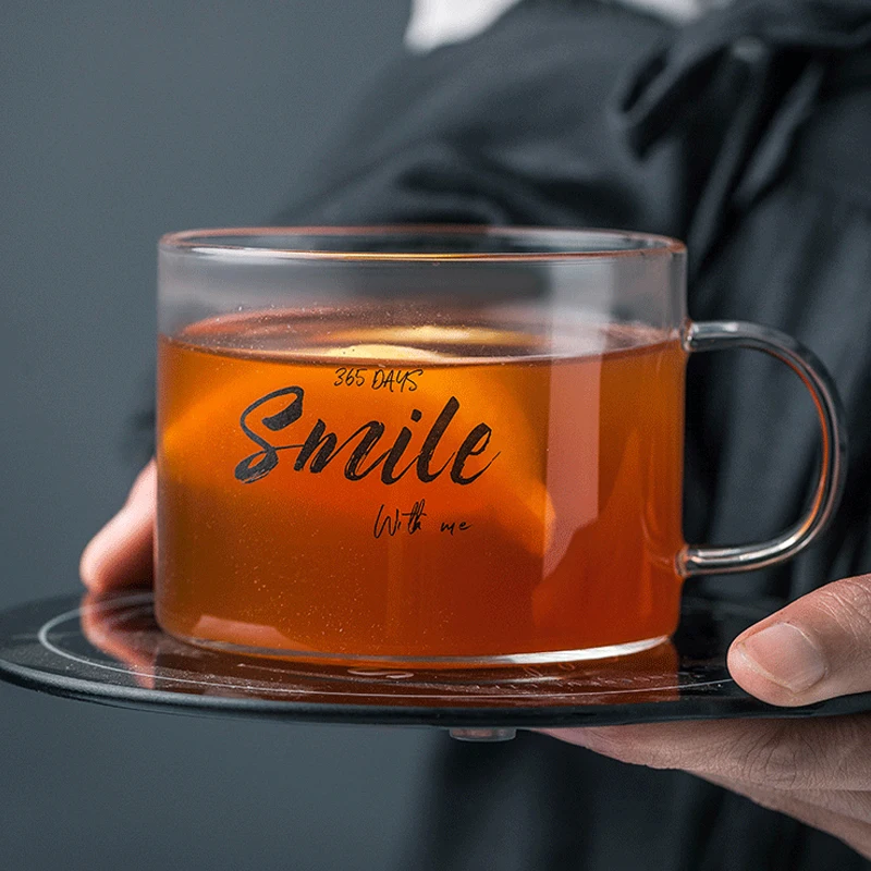 Creative Lettered Glass Cup Large with Handle Mug for Office Tea Cup Dessert Cup Oats Breakfast Cup
Creative Lettered Glass Cup Large with Handle Mug for Office Tea Cup Dessert Cup Oats Breakfast Cup