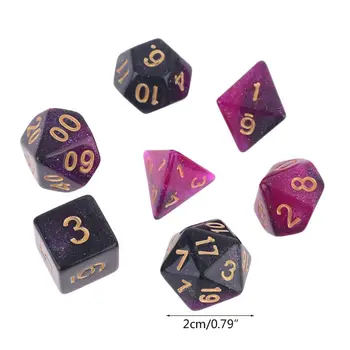 56pcs/set Dichromatic Polyhedral Dices D4 D6 D8 D10 D12 D20 Acrylic Digital Dice Number Dials Games
56pcs/set Dichromatic Polyhedral Dices D4 D6 D8 D10 D12 D20 Acrylic Digital Dice Number Dials Games
