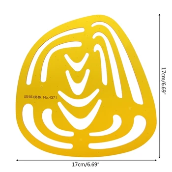 K Resin Irregular Arc Drawing Template Ruler Engineer Stationery Measuring Tool 090F 
K Resin Irregular Arc Drawing Template Ruler Engineer Stationery Measuring Tool 090F