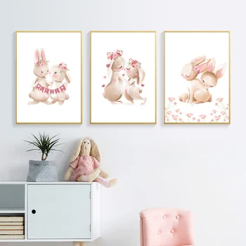 Christmas Bunny Poster Animal Nursery Wall Art Print Rabbit Canvas Painting Flower Nordic Wall Picture Girl Baby Room Home Decor
Christmas Bunny Poster Animal Nursery Wall Art Print Rabbit Canvas Painting Flower Nordic Wall Picture Girl Baby Room Home Decor