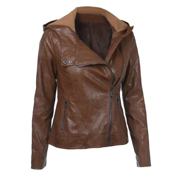 Casual Fashion Short Winter Jacket Women Slim Solid Faux Leather Jacket Zipper Bomber PU Leather Jacket
Casual Fashion Short Winter Jacket Women Slim Solid Faux Leather Jacket Zipper Bomber PU Leather Jacket