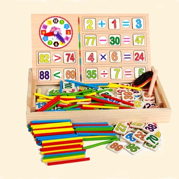 Wooden Multi-function Counting Stick Clock Digital Operation Box learning Box Children's Early Education Tools Toys
Wooden Multi-function Counting Stick Clock Digital Operation Box learning Box Children's Early Education Tools Toys
