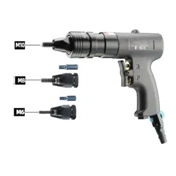 M3/M4/M5/M6/M8/M10/M12 Pneumatic Rivet Nut Guns with Automatic Locking Design Pneumatic Pull Setter Air Rivets Nut Gun
M3/M4/M5/M6/M8/M10/M12 Pneumatic Rivet Nut Guns with Automatic Locking Design Pneumatic Pull Setter Air Rivets Nut Gun