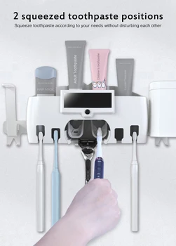 New UV Sterilizer Toothbrush Disinfectant Cleaning Agent Storage Bathroom No Need Charge Toothpaste Dispenser Holder Sanitizer
New UV Sterilizer Toothbrush Disinfectant Cleaning Agent Storage Bathroom No Need Charge Toothpaste Dispenser Holder Sanitizer