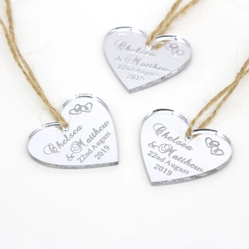 24 Pcs Personalized Engraved Sliver Mirror Love Heart Tags Gift Labels Christening Tags Wedding Party Bridal Shower Decor Favors 
24 Pcs Personalized Engraved Sliver Mirror Love Heart Tags Gift Labels Christening Tags Wedding Party Bridal Shower Decor Favors