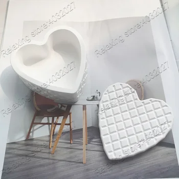 Grid Pattern Heart Shape Concrete Silicone Molds Storage Box With Cover Plaster Mold For Jewelry Cement Clay Mould
Grid Pattern Heart Shape Concrete Silicone Molds Storage Box With Cover Plaster Mold For Jewelry Cement Clay Mould