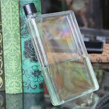 Novel Transparent Book Portable Paper Pad Water Bottle Flat Beverage Cup Kettle Fashion Simple Plastic Kettle 450ml
Novel Transparent Book Portable Paper Pad Water Bottle Flat Beverage Cup Kettle Fashion Simple Plastic Kettle 450ml