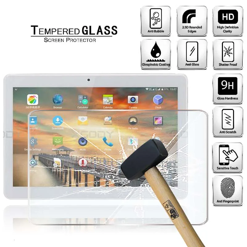 Tablet Tempered Glass Screen Protector Cover for Xgody K109 10.1" Full Coverage Anti-Scratch Explosion-Proof Screen
Tablet Tempered Glass Screen Protector Cover for Xgody K109 10.1" Full Coverage Anti-Scratch Explosion-Proof Screen