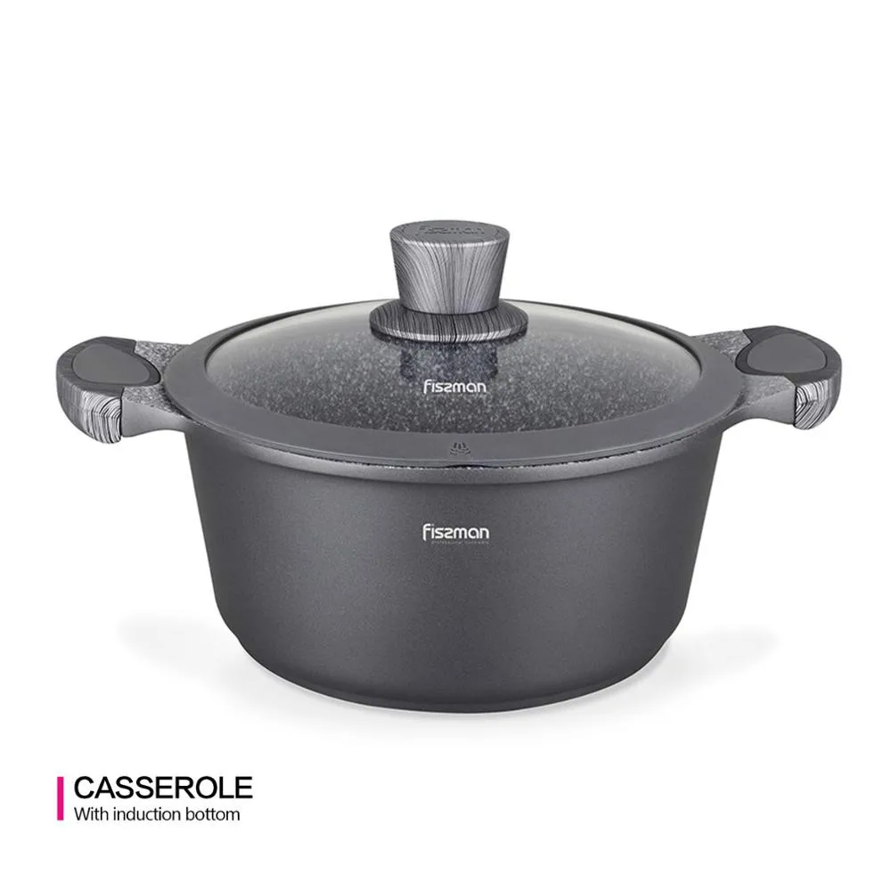 Casserole with lid Greblon C3 non-stick granite coating aluminum induction pot Stock
Casserole with lid Greblon C3 non-stick granite coating aluminum induction pot Stock