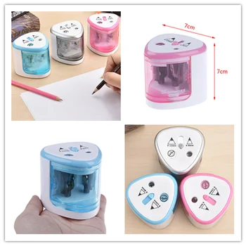 1 Pc Electric Pencil Sharpener Pencil Automatic Use Battery With Two Holes Safety Pen Knife Office School Supplies
1 Pc Electric Pencil Sharpener Pencil Automatic Use Battery With Two Holes Safety Pen Knife Office School Supplies