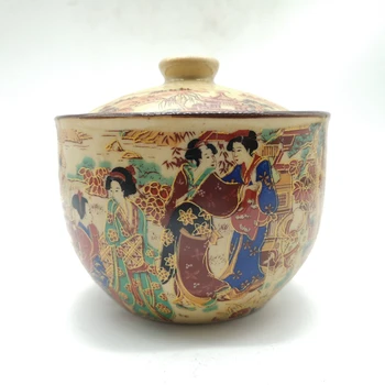 Retro Chinese ceramic covered bowl tea can lid tureen antique China second-hand home decoration
Retro Chinese ceramic covered bowl tea can lid tureen antique China second-hand home decoration