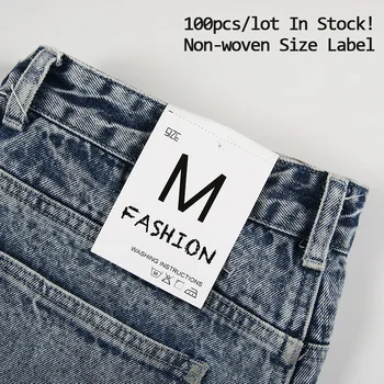 100pcs Non-woven Size Label Waist card for Men Women Jeans Pants Back Pocket Size Tag S M L XL
100pcs Non-woven Size Label Waist card for Men Women Jeans Pants Back Pocket Size Tag S M L XL