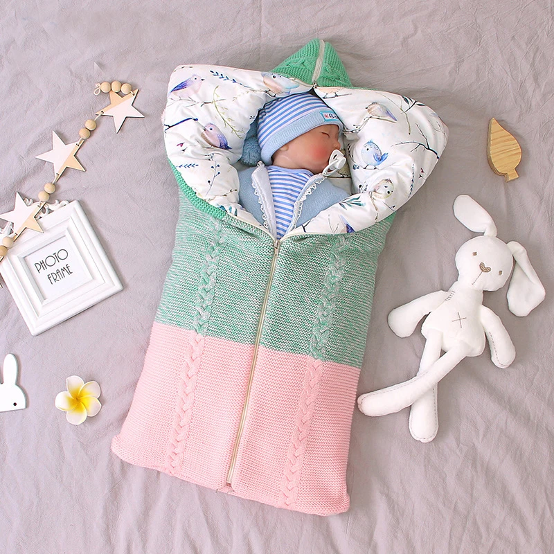 Warm Baby Blanket Knitted Newborn Swaddle Wrap Soft InfantSleeping Bag Footmuff Cotton Envelope For Stroller Accessories Blanket
Warm Baby Blanket Knitted Newborn Swaddle Wrap Soft InfantSleeping Bag Footmuff Cotton Envelope For Stroller Accessories Blanket