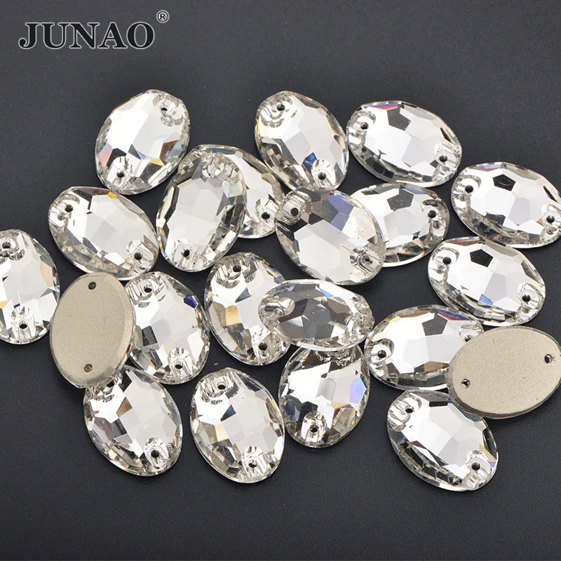 JUNAO 10x14mm 17x24mm Clear k9 Glass Strass Sew On Oval Rhinestone Flat Back Crystal Buttons Applique for Clothes
JUNAO 10x14mm 17x24mm Clear k9 Glass Strass Sew On Oval Rhinestone Flat Back Crystal Buttons Applique for Clothes