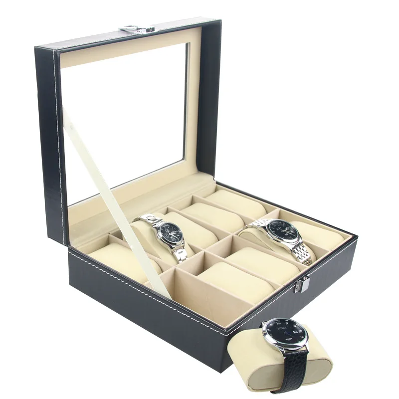 10-Bit High Quality Watch Display Box Storage Box shou biao xiang Jewlery Box Leather Box
10-Bit High Quality Watch Display Box Storage Box shou biao xiang Jewlery Box Leather Box