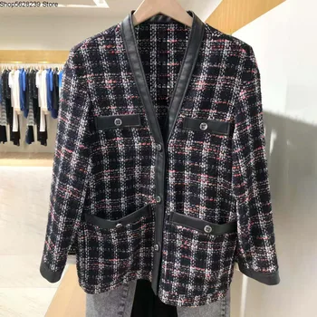 Law Single 2020 Small Fragrant Wind Tweed V Collar Long Sleeve Women's Wear Coat 190643
Law Single 2020 Small Fragrant Wind Tweed V Collar Long Sleeve Women's Wear Coat 190643