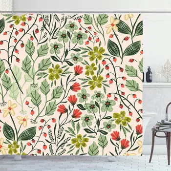 Shower Curtain Set with Hooks 66x72 Floral Summer Fashion Colorful Hand Pattern Nature Texture Abstract Drawing Old Herb Elegant
Shower Curtain Set with Hooks 66x72 Floral Summer Fashion Colorful Hand Pattern Nature Texture Abstract Drawing Old Herb Elegant