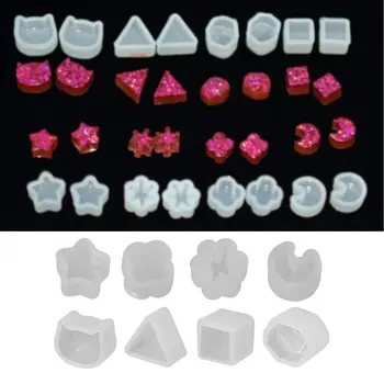 Hot 8 Pair/set UV Resin Silicone Molds DIY Crystal Epoxy Mold Small Earrings Stud Making Mould
Hot 8 Pair/set UV Resin Silicone Molds DIY Crystal Epoxy Mold Small Earrings Stud Making Mould