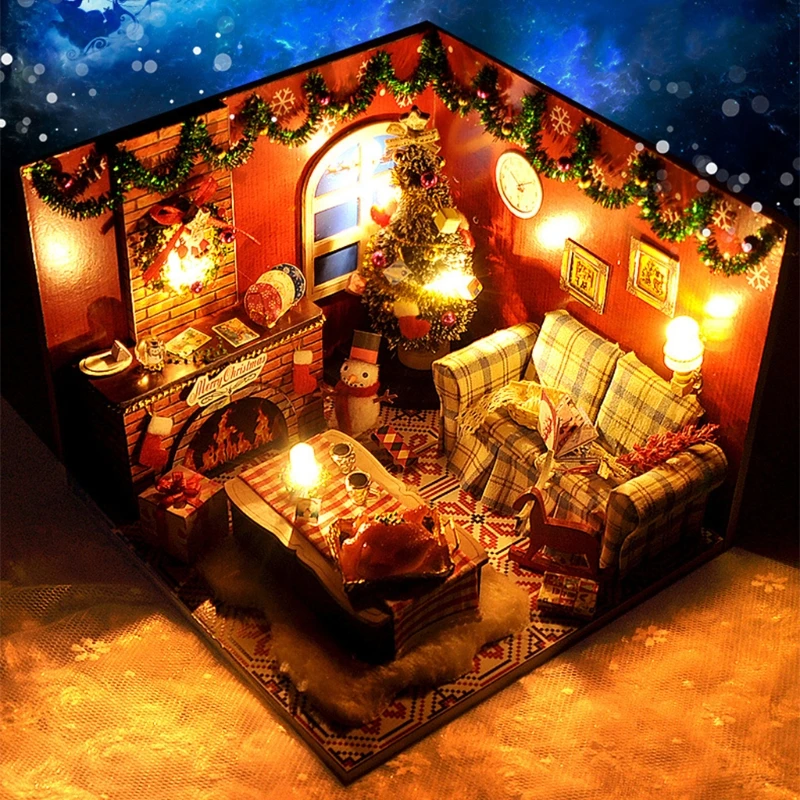 Dollhouse Miniature with Furniture, DIY House Kit Plus Dust Proof , 1:24 Tiny House Building Kit(Merry Christmas.
Dollhouse Miniature with Furniture, DIY House Kit Plus Dust Proof , 1:24 Tiny House Building Kit(Merry Christmas.