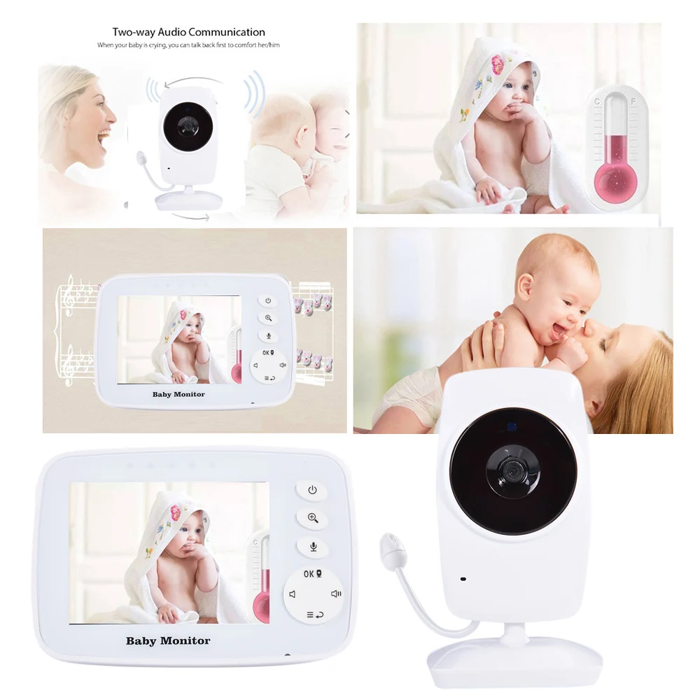 CYSINCOS Baby Monitor Wireless Call Video 3.2 inch TFT LCD Baby Nursery IR Night Vision 2 way Talk Temperature Sensor Lullabies
CYSINCOS Baby Monitor Wireless Call Video 3.2 inch TFT LCD Baby Nursery IR Night Vision 2 way Talk Temperature Sensor Lullabies