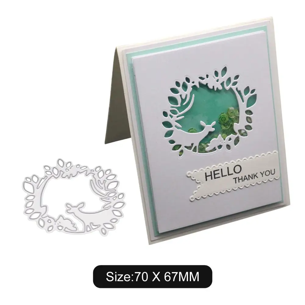 New Deer In the Forest Embossing Cutting Mold Tool Template Mold Card Making Scrapbook Album Paper Card Craft Household Items
New Deer In the Forest Embossing Cutting Mold Tool Template Mold Card Making Scrapbook Album Paper Card Craft Household Items
