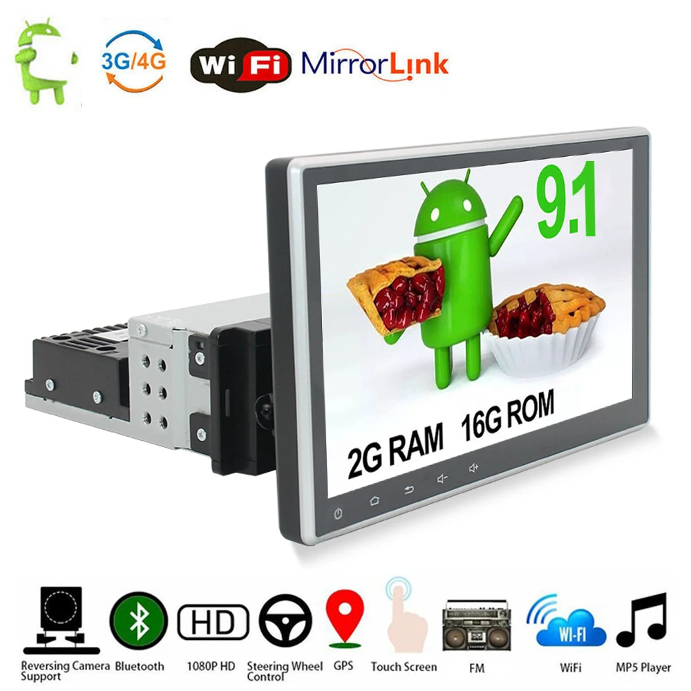 10.1" Universal 1 DIN Android 9.1 Car Radio Multimedia Player GPS Navigation Car Stereo Wifi Bluetooth DAB Mirror Link OBD Audio
10.1" Universal 1 DIN Android 9.1 Car Radio Multimedia Player GPS Navigation Car Stereo Wifi Bluetooth DAB Mirror Link OBD Audio