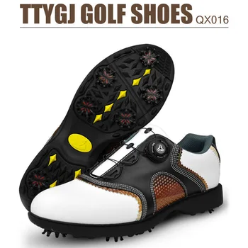 2020 Autumn Mens Golf Shoes Genuine Leather Gym Shoes Boy Quick Lacing Golf Shoes Men Professional Golf spike Man Size 39-44
2020 Autumn Mens Golf Shoes Genuine Leather Gym Shoes Boy Quick Lacing Golf Shoes Men Professional Golf spike Man Size 39-44