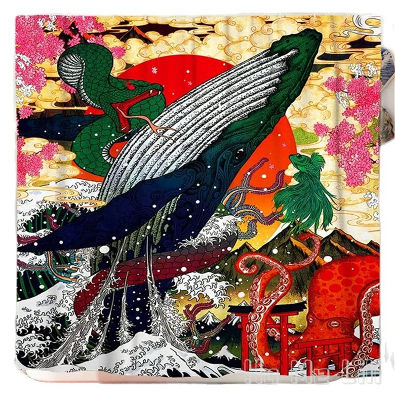 Классная японская занавеска для душа от Ho Me Lili, красочная занавеска в виде осьминога, Кита, азиатское аниме, волнистый Кракен, декоративный полиэстер в виде морских животных
Классная японская занавеска для душа от Ho Me Lili, красочная занавеска в виде осьминога, Кита, азиатское аниме, волнистый Кракен, декоративный полиэстер в виде морских животных