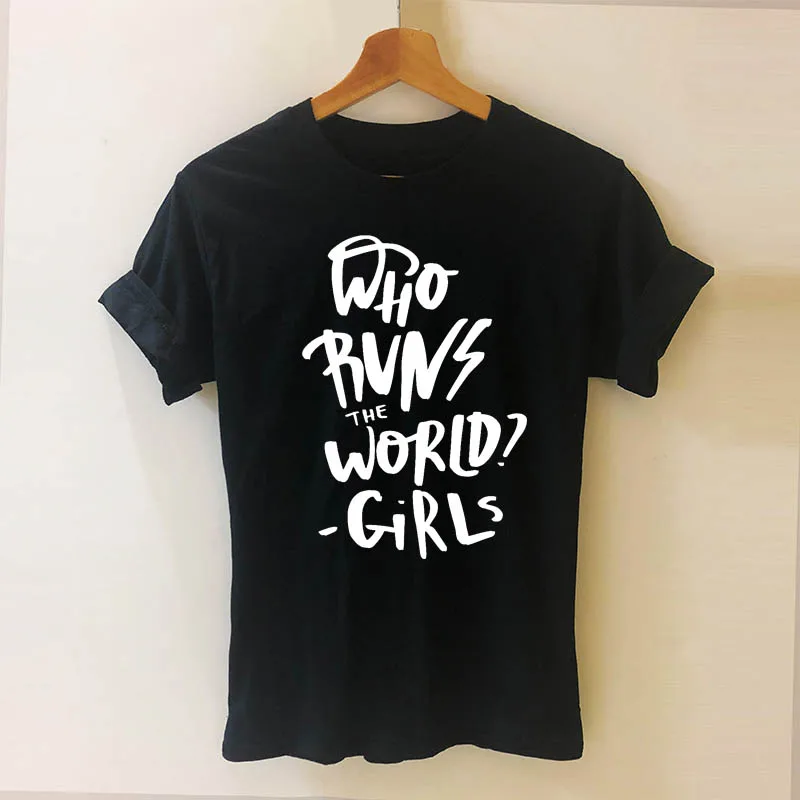Who Runs The World Girls Letters Print Women Tshirt Casual Cotton Hipster Funny T Shirt for Girl Top Tee Drop Ship
Who Runs The World Girls Letters Print Women Tshirt Casual Cotton Hipster Funny T Shirt for Girl Top Tee Drop Ship