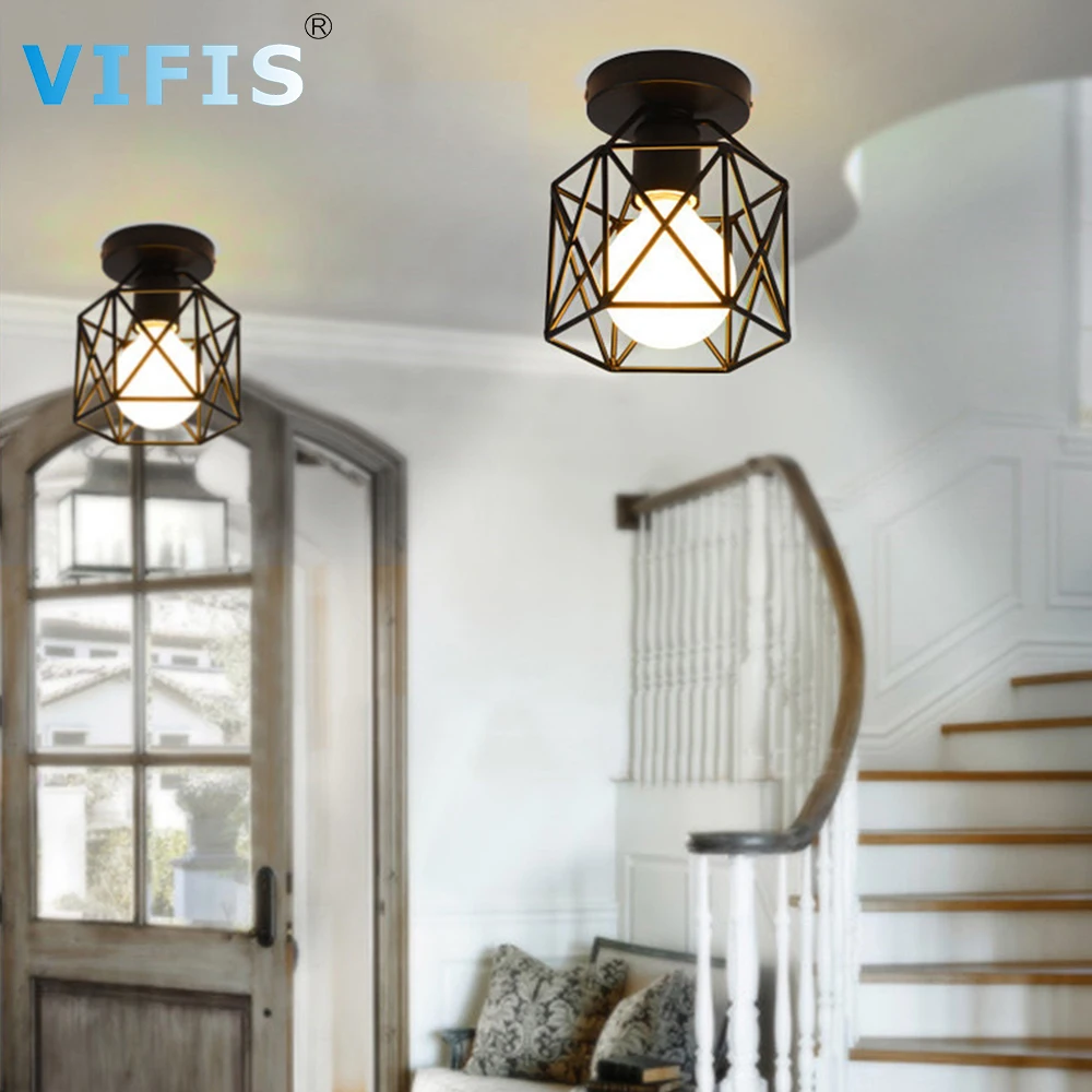 Ceiling Light Vintage Aisle Light Corridor Light Hallway Personality Iron Art Aisle Lamp Retro led lighting (Bulb Not Cover)
Ceiling Light Vintage Aisle Light Corridor Light Hallway Personality Iron Art Aisle Lamp Retro led lighting (Bulb Not Cover)