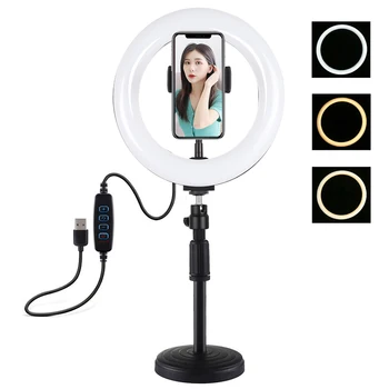 7.9 Inch Mini LED Ring Light Curved Surface Ring Light Dimmable USB Charge with Phone Holder Selfie Video Fill Light Set
7.9 Inch Mini LED Ring Light Curved Surface Ring Light Dimmable USB Charge with Phone Holder Selfie Video Fill Light Set