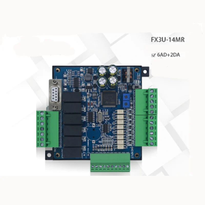 Domestic PLC industrial control board FX3U-14MR with analog high-speed input and output simple controller
Domestic PLC industrial control board FX3U-14MR with analog high-speed input and output simple controller