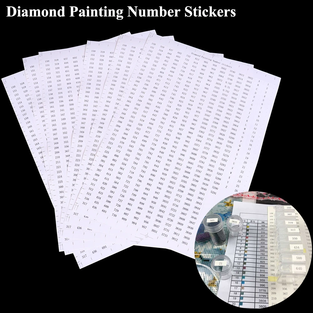 New 546 grids 5d Diamond Painting Tools Number label stickers for Diamond embroidery Storage Box Accessories Tools A4 size
New 546 grids 5d Diamond Painting Tools Number label stickers for Diamond embroidery Storage Box Accessories Tools A4 size