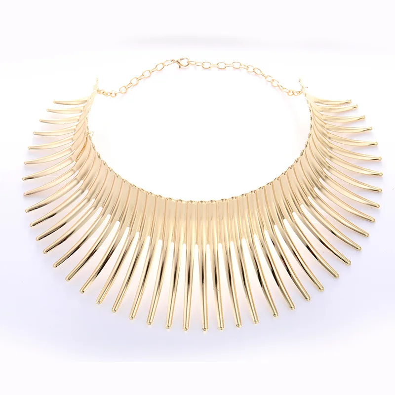 Europe And America Exaggeration Accessories Jewelry Big Brand Metal Textured Neck Ring Women's Versitile Fashion Decorative Coll
Europe And America Exaggeration Accessories Jewelry Big Brand Metal Textured Neck Ring Women's Versitile Fashion Decorative Coll