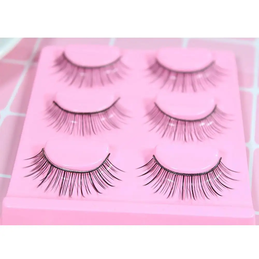 3 Pairs Stereoscopic 3D False Eyelashes Long Lasting Natural Slender Curling Dense Eyelashes Extension False Eyelashes#
3 Pairs Stereoscopic 3D False Eyelashes Long Lasting Natural Slender Curling Dense Eyelashes Extension False Eyelashes#