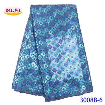 NIAI Organza African Sequins Lace Fabric 2019 High Quality Lace For Nigerian Wedding Dress French Net Mesh Lace Fabric XY3008B-6
NIAI Organza African Sequins Lace Fabric 2019 High Quality Lace For Nigerian Wedding Dress French Net Mesh Lace Fabric XY3008B-6