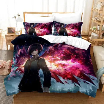 Comic Bedding Set 2/3 Piece Set Tokyo Ghoul Printing Bedding Set Microfiber Duvet Cover Set Comforter Cover Pillowcases
Comic Bedding Set 2/3 Piece Set Tokyo Ghoul Printing Bedding Set Microfiber Duvet Cover Set Comforter Cover Pillowcases