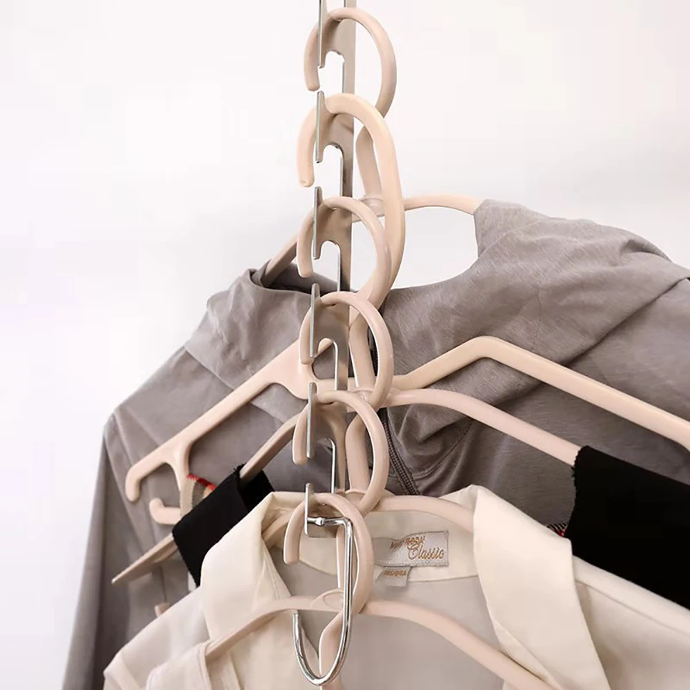 5pcs Creative Stainless Steel 6-Hole Hook Hanger Multifunctional Folding Home Hotel Drying Rack Non-Slip Closet Organizer
5pcs Creative Stainless Steel 6-Hole Hook Hanger Multifunctional Folding Home Hotel Drying Rack Non-Slip Closet Organizer