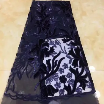 Best Selling Navy blue African Velvet Lace Fabrics With Sequin High Quality Embroidery French Lace For Evening Dress FFD103
Best Selling Navy blue African Velvet Lace Fabrics With Sequin High Quality Embroidery French Lace For Evening Dress FFD103
