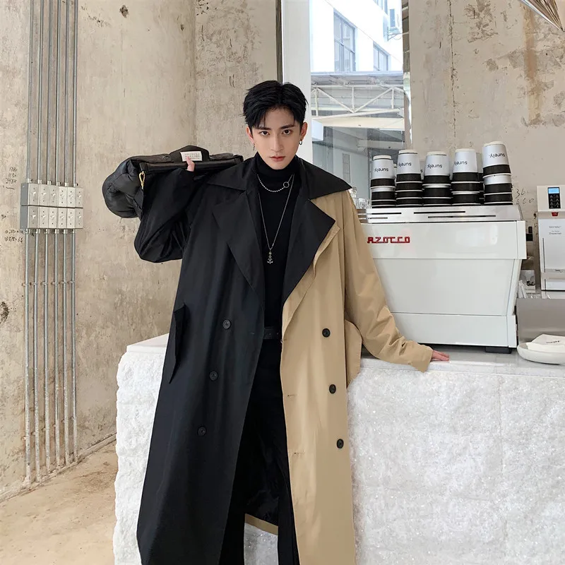 2019 Autumn And Winter New Korean Men's FashionLoose LightLuxury ForeignStyle Stitching Wild Trend Long-sleeved Long Windbreaker
2019 Autumn And Winter New Korean Men's FashionLoose LightLuxury ForeignStyle Stitching Wild Trend Long-sleeved Long Windbreaker